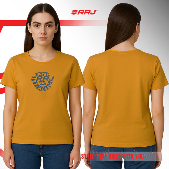 RRJ Ladies Basic Tees Regular Fitting 181818-U (Yellow)