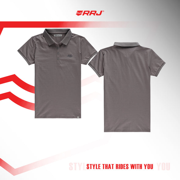 RRJ Ladies Basic Collared Regular Fitting 116834 (Gray)