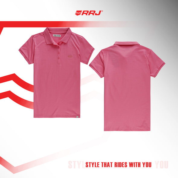 RRJ Ladies Basic Collared Regular Fitting 116834 (Pink)