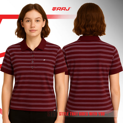 RRJ Ladies Basic Collared Regular Fitting 115900 (Red)