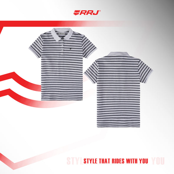 RRJ Ladies Basic Collared Regular Fitting 115900 (White)