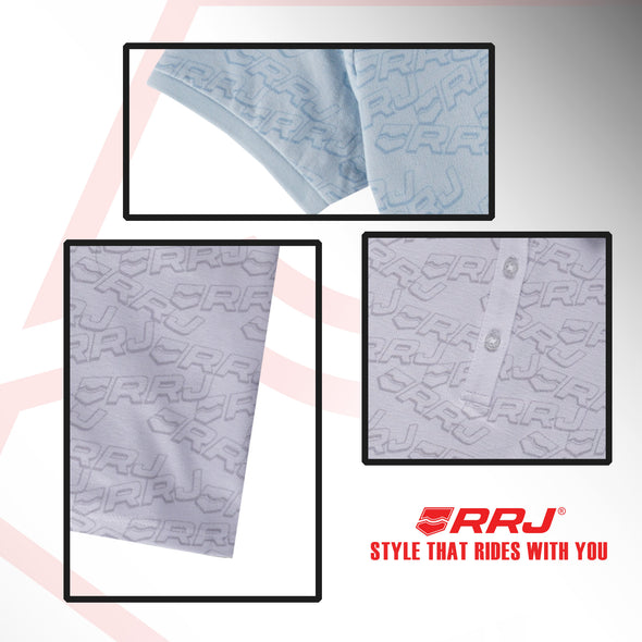 RRJ Ladies Basic Collared Regular Fitting 134597 (Blue)