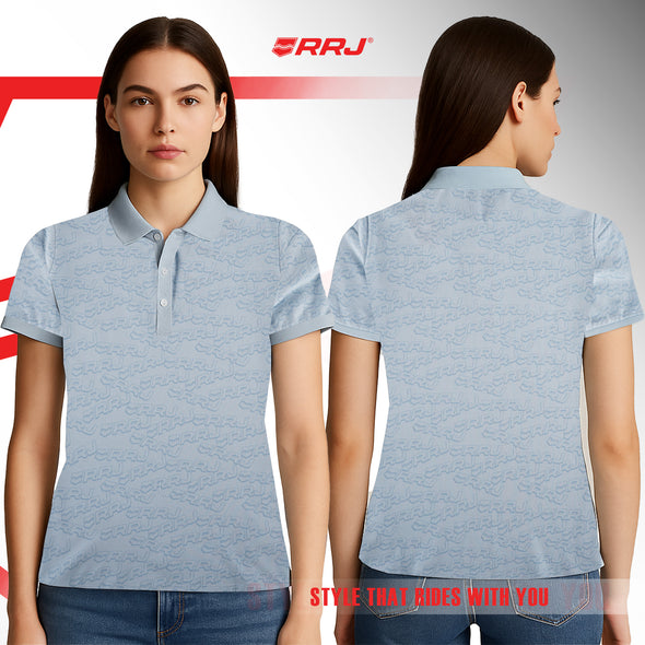 RRJ Ladies Basic Collared Regular Fitting 134597 (Blue)