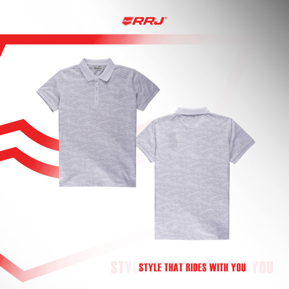 RRJ Ladies Basic Collared Regular Fitting 134597 (White)