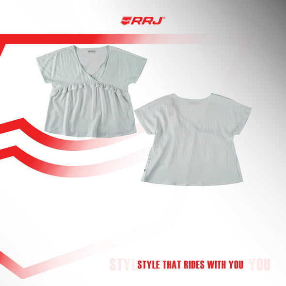 RRJ Ladies Basic Woven Boxy Fitting 173711 (Green)