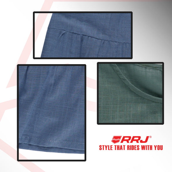 RRJ Ladies Basic Woven Regular Fitting 168718 (Blue)