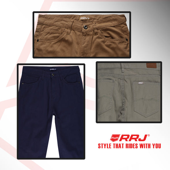 RRJ Ladies Basic Denim Straight Mid-Rise Fitting 179360 (Brown)