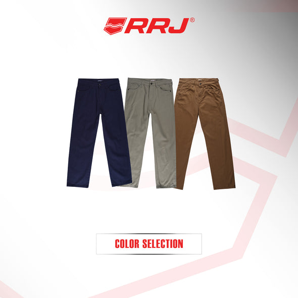 RRJ Ladies Basic Denim Straight Mid-Rise Fitting 179360 (Brown)