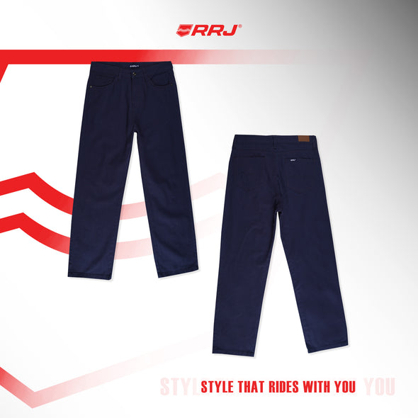 RRJ Ladies Basic Denim Straight Mid-Rise Fitting 179360 (Peacoat)