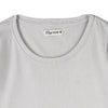 RRJ Basic Tees for Ladies Slim Fitting Ribbed Fabric Trendy fashion Casual Top Gray Tees for Ladies 109828-U (Gray)
