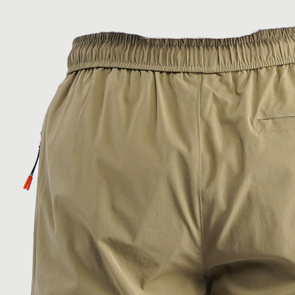 RRJ Basic Non-Denim Jogger Shorts for Men Regular Fitting Rinse Wash Fabric Casual short Fatigue Jogger short for Men 103371 (Fatigue)