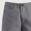 RRJ Basic Non-Denim Cargo Short for Men Regular Fitting Garment Wash Fabric Casual Short Gray Cargo Short for Men 105642 (Gray)