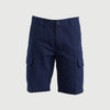 RRJ Basic Non-Denim Cargo Short for Men Regular Fitting Garment Wash Fabric Casual Short Navy Blue Cargo Short for Men 105642 (Navy Blue)