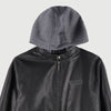 RRJ Basic Leather Jacket for Men Regular Fitting Trendy fashion Casual Top Black Jacket for Men 96065 (Black)