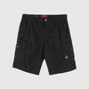 RRJ Basic Non-Denim Cargo Short for Men Regular Fitting Garment Wash Fabric Casual Short Black Cargo Short for Men 127179 (Black)
