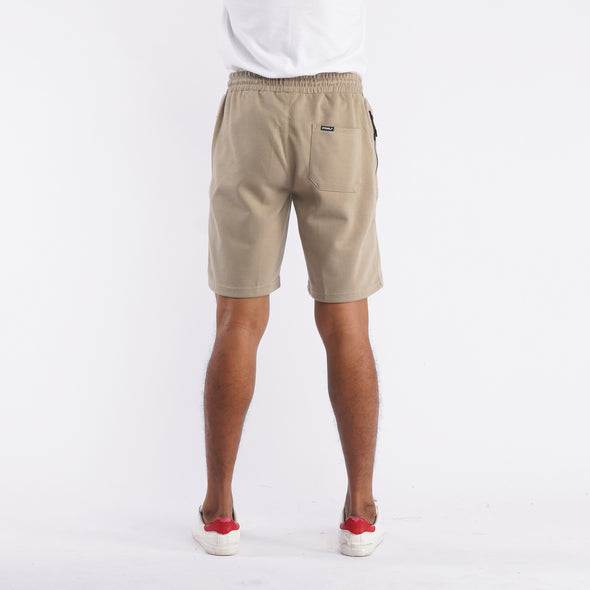 RRJ Basic Non-Denim Jogger Shorts for Men Regular Fitting Rinse Wash Fabric Casual short Light Fatigue Jogger short for Men 126107 (Light Fatigue)