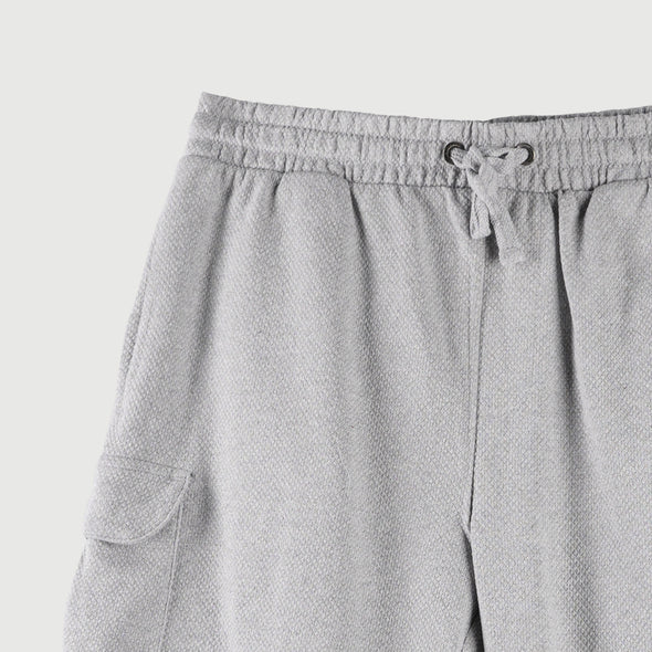RRJ Basic Non-Denim Jogger Shorts for Men Regular Fitting Rinse Wash Fabric Casual short Heather Gray Jogger short for Men 113807 (Heather Gray)