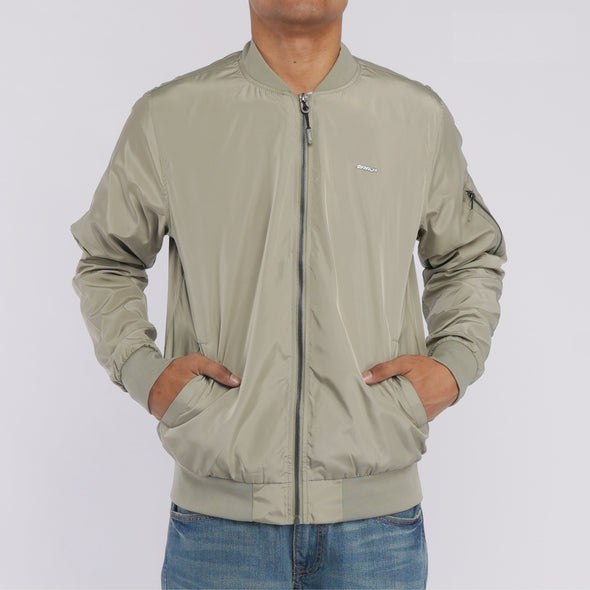 RRJ Men's Basic Jacket Regular Fitting Nylon Fabric Trendy fashion Casual Top Light Green Jacket for Men 117063 (Light Green)