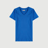 RRJ Basic Tees for Ladies Regular Fitting Shirt CVC Jersey Fabric Trendy fashion Casual Top Blue T-shirt for Ladies 117872-U (Blue)