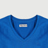 RRJ Basic Tees for Ladies Regular Fitting Shirt CVC Jersey Fabric Trendy fashion Casual Top Blue T-shirt for Ladies 117872-U (Blue)