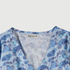RRJ Basic Woven Ladies Boxy Fitting Shirt Rayon Fabric Trendy fashion Casual Top Blue Woven for Ladies 133649-U (Blue)
