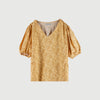 RRJ Basic Woven Ladies Boxy Fitting Shirt Rayon Fabric Trendy fashion Casual Top Yellow Woven for Ladies 133649-U (Yellow)