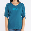 RRJ Basic Tees for Ladies Regular Fitting Shirt Trendy fashion Casual Top Teal T-shirt for Ladies 119823 (Teal)