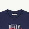 RRJ Basic Tees for Ladies Boxy Fitting Shirt CVC Jersey Fabric Trendy fashion Casual Top Navy T-shirt for Ladies 114786-U (Navy)