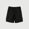 RRJ Basic Non-Denim Cargo Short for Men Regular Fitting With Pocket Garment Wash Fabric Casual Short Black Cargo Short for Men 125883-U (Black)