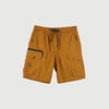 RRJ Basic Non-Denim Cargo Short for Men Regular Fitting With Pocket Garment Wash Fabric Casual Short Brown Cargo Short for Men 125883-U (Brown)