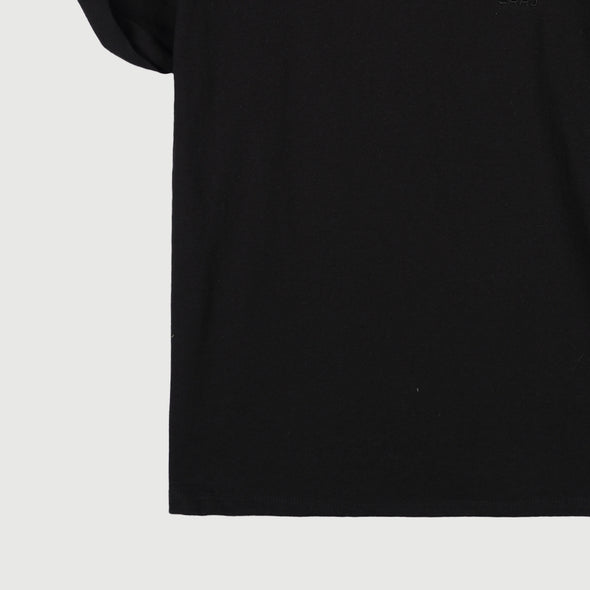 RRJ Basic Tees for Ladies Regular Fitting Shirt Trendy fashion Casual Top Black T-shirt for Ladies 131972 (Black)
