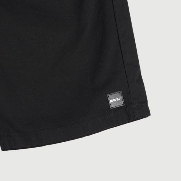 RRJ Basic Non-Denim Jogger Shorts for Men Trendy Fashion With Pocket Regular Fitting Garment Wash Fabric Casual short Black Jogger short for Men 127144 (Black)