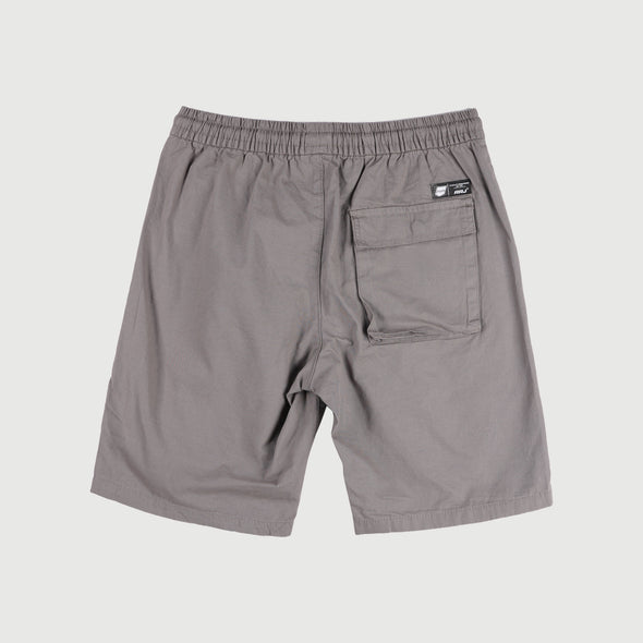 RRJ Basic Non-Denim Jogger Shorts for Men Trendy Fashion With Pocket Regular Fitting Garment Wash Fabric Casual short Gray Jogger short for Men 127144 (Gray)
