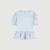 RRJ Basic Tees for Ladies Regular Fitting Shirt Trendy fashion Casual Top Blue T-shirt for Ladies 134273 (Blue)