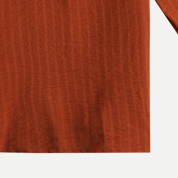 RRJ Basic Tees for Ladies Regular Fitting Shirt Trendy fashion Casual Top Rust T-shirt for Ladies 137020 (Rust)