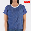 RRJ Basic Woven Ladies Boxy Fitting Shirt Rayon Fabric Trendy fashion Casual Top Blue Woven for Ladies 128368 (Blue)