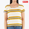 RRJ Basic Tees for Ladies Relaxed Fitting Shirt Trendy fashion Casual Top Yellow T-shirt for Ladies 131950 (Yellow)