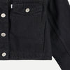 RRJ Ladies Basic Denim Jacket Boxy Fitting for Women Trendy Fashion High Quality Apparel Comfortable Casual Jacket for Women 111947 (Black)