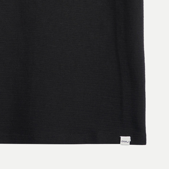 RRJ Basic Tees for Ladies Regular Fitting Shirt Trendy fashion Casual Top Black T-shirt for Ladies 104113 (Black)