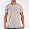 RRJ Basic Graphic Tees for Men Semi Body Fitting Round Neck Trendy fashion Casual Top Light Gray T-shirt for Men 104974 (Light Gray)