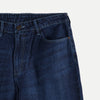 RRJ Ladies' Basic Denim Mid Waist Pants Straight cut fitting Indigo Blue w/ details Trendy fashion Mom Boy Friend Jeans Casual Bottoms Dark Shade Denim Pants for Women's 144992 (Dark Shade)