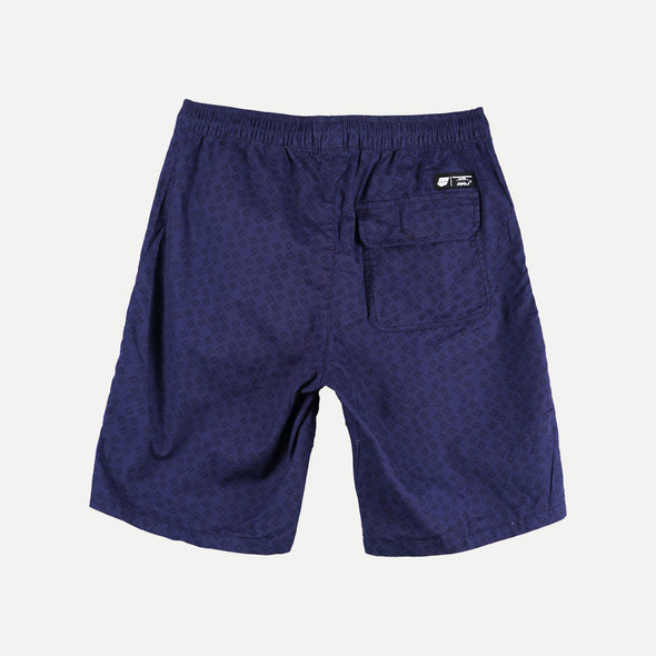 RRJ Basic Non-Denim Jogger Shorts for Men Regular Fitting Garment Wash Fabric Casual short Navy Jogger short for Men 133617 (Navy)