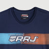 RRJ Basic Tees for Men Semi Body Fitting Shirt CVC Jersey Fabric Round Neck Trendy fashion Casual Top T-shirt for Men 122418-U (Navy Blue)