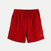 RRJ Basic Non-Denim Jogger Shorts for Men Regular Fitting Rinse Wash Fabric Casual short Red Jogger short for Men 118099 (Red)