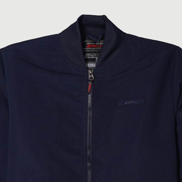 RRJ Men's Basic Jacket Regular Fitting Nylon Fabric Trendy fashion Casual Top Navy Blue Jacket for Men 130320 (Navy Blue)