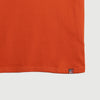 RRJ Basic Tees for Men Semi Body Fitting Shirt CVC Jersey Fabric Round Neck Trendy fashion Casual Top Orange T-shirt for Men 138481-U (Orange)