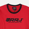 RRJ Basic Graphic Tees for Men Semi Body Fitting Round Neck Trendy fashion Casual Top Red T-shirt for Men 113041 (Red)