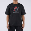 RRJ Basic Tees for Men Boxy Fitting Shirt Fashionable Trendy fashion Casual Round Neck T-shirt for Men 116918 (Black)