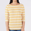 RRJ Basic Tees for Ladies Regular Fitting Shirt Trendy fashion Casual Top Yellow T-shirt for Ladies 115560 (Yellow)