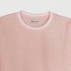 RRJ Basic Tees for Ladies Regular Fitting Ribbed Fabric Trendy fashion Casual Top Pink Tees for Ladies 138187 (Pink)